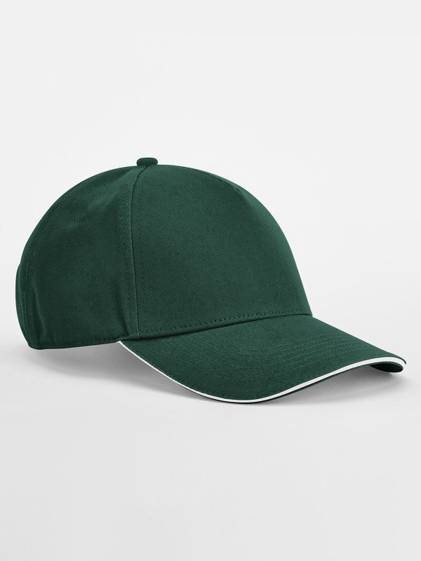 bottle green/white